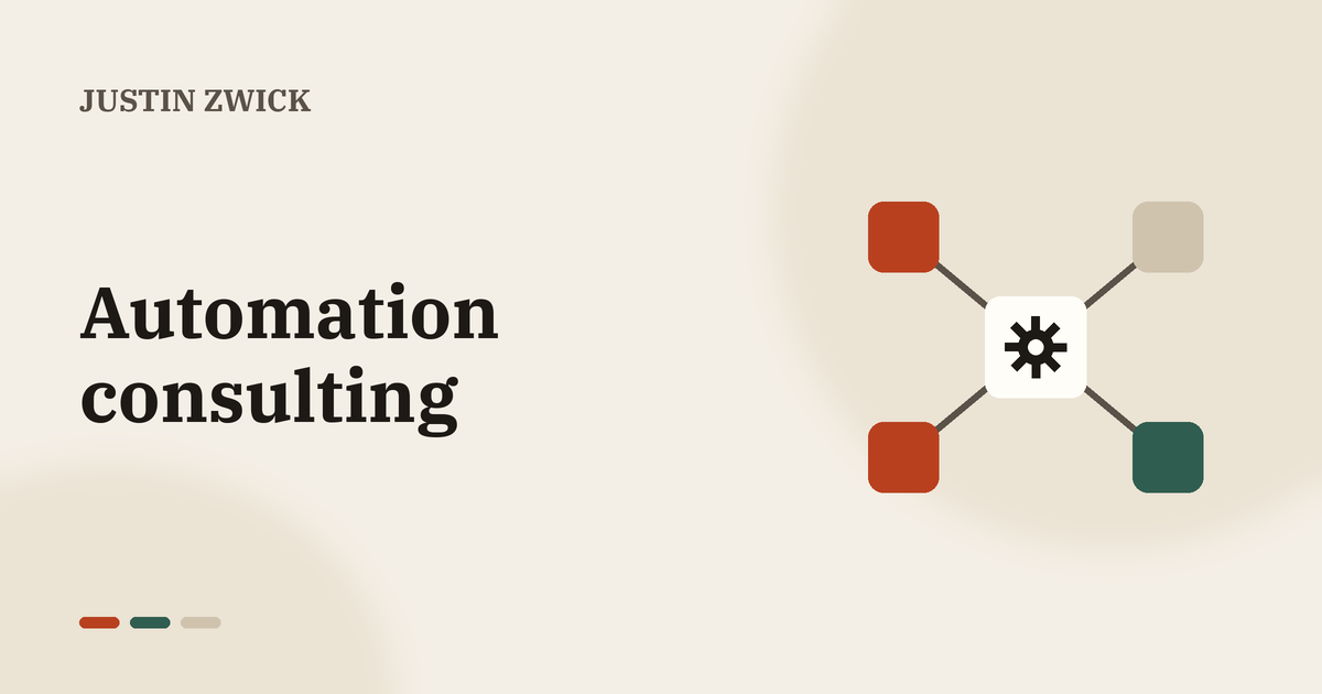 Illustration for automation consulting: makethings.click: what my automation consulting practice is for