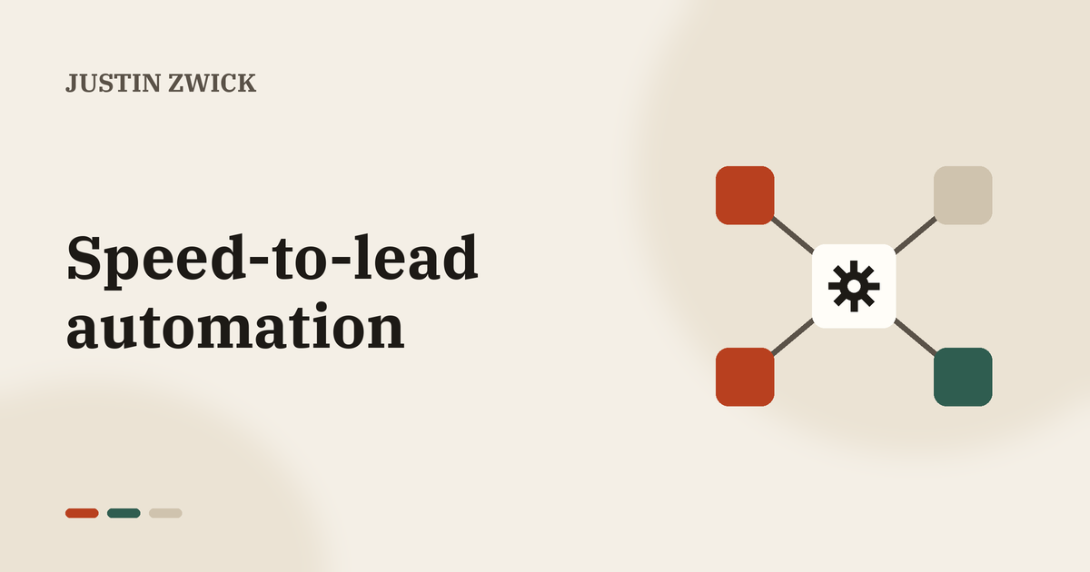 Illustration for speed-to-lead automation: Speed-to-lead automation: the first automation most small businesses should build