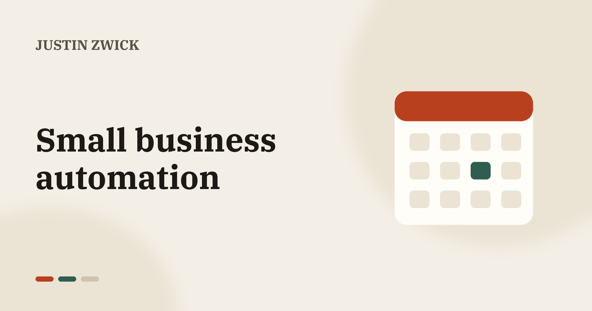 Illustration for small business automation: Try Automation Today: small business automation starts with the boring work
